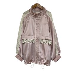 양품 25SS FURFUR 파퍼 레이스 트럭 재킷 사이즈 F 핑크 레이디스 헌 옷 중고 USED