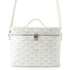 ゴヤール ハンドバッグ ミューズ ヴァニティケース PVC レザー MUSEVAPMLTY50CL50P GOYARD 白 2way