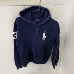 大人気 ビッグポニー ポロ ラルフローレン パーカー ネイビー 蛍光