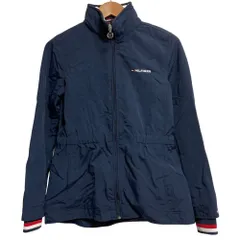 美品 TOMMY HILFIGER トミーヒルフィガー ナイロンジャケット サイズＳ ネイビー レディース 古着 中古 USEDのサムネイル