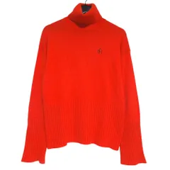美品 Off-White オフホワイト 長袖 タートルネック ニットセーター サイズ36 オレンジ レディース 古着 中古 USEDのサムネイル