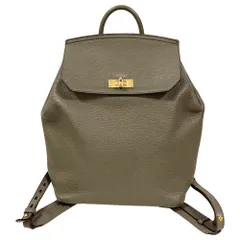 良品 BALLY バリー バヒラ ターンロック レザー バックパック グレージュ レディース 古着 中古 USEDのサムネイル