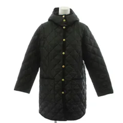 トラディショナルウェザーウェア Traditional Weatherwear キルティングジャケット 上着 34 黒 ブラック フード付き /RRのサムネイル