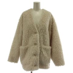 yori エアリーパフショートコート イエロー ノーカラージャケット