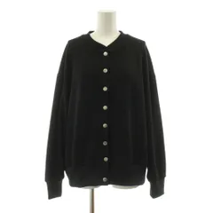 スリードッツ three dots boa jersey cardigan ボアジャージー カーディガン 長袖 裏起毛 S 黒 ブラック BK7001Y /KUのサムネイル