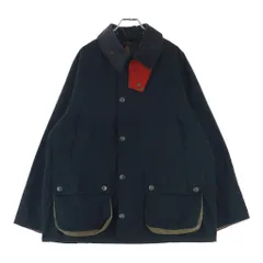 Barbour (バブアー) ×ポールスミス Paul Smith Loves Bedale ラブズ バブアー ビデイル 裏地チェック柄 チンストラップ スナップボタン ワックスジャケット ブルゾン  MWX2515のサムネイル