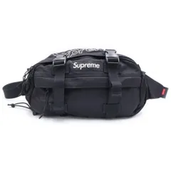 SUPREME (シュプリーム) 19AW Waist Bag ウエスト ナイロン スモールボックスロゴ バッグ ブラックのサムネイル