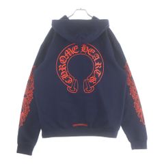 Chrome Hearts フローラルクロスパーカー ネイビー/レッド - メルカリ