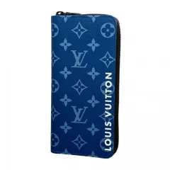 ルイ・ヴィトン(Louis Vuitton) ルイ・ヴィトン 長財布 モノグラム ジッピーウォレットヴェルティカル M82799 ブルーメンズ