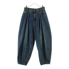 HED MAYNER (ヘドメイナー) 25AW DENIM PANTS ロゴパッチ ジップフライデニムパンツ ジーンズ インディゴ HMMB67030A