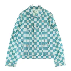 LOUIS VUITTON (ルイヴィトン) 21AW ダミエ 総柄プリント デニム トラッカージャケット ホワイト/ライトブルー RM2129 IM3 HLA20Wのサムネイル