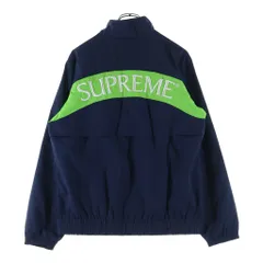 SUPREME (シュプリーム) 17AW Arc Track Jacket ロゴエンブロイダリー アークトラックナイロンジャケット ネイビー/グリーンのサムネイル
