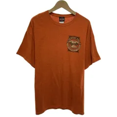 【中古】　HARLEY-DAVIDSON　Tシャツ　(c)H-D2014　半袖　トップス　クルーネック　ロゴT　ブランドロゴ　プリント　アメカジ　古着　/1580