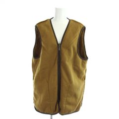 バブアー キルティング ジップライナーベスト 茶ブラウン 46 L-XL 