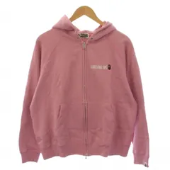 アベイシングエイプ A BATHING APE サンプル品 パーカー ジャケット ジップアップ ダブルジップ 裏起毛 ピンク /BMのサムネイル