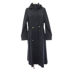 Rene フーディロングワンピース パールジップ フレア ネイビー 34 日本