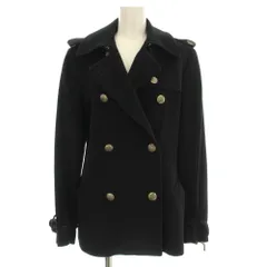 マックスマーラ MAX MARA Pコート ピーコート ウール ジャケット 42 黒 ブラック 1600014 /☆Gのサムネイル