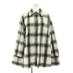 シンゾーン Shinzone 22AW DOUBLE CUFF CHECK SHIRT ダブル カフ チェック シャツ 長袖 36 黒 ブラック 白 ホワイト 22AMSBL04 /KUのサムネイル