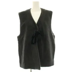 ネストローブ nest Robe ボアベスト ウール 麻 リネン混 F グレー 01233-1006 /HNのサムネイル