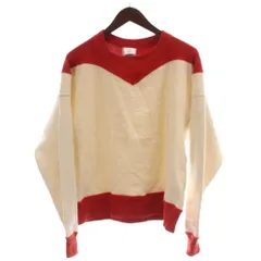 シンゾーン Shinzone COLOR BLOCK SWEATSHIRT スウェット トレーナー FO アイボリー 赤 長袖 25AMSCU09 /GGのサムネイル