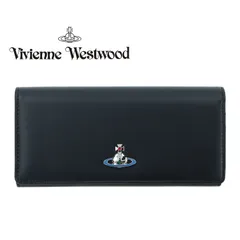 ヴィヴィアンウエストウッド 二つ折り長財布 Vivienne Westwood 財布 レディース メンズ じゃばら フラップ ウォレット ナッパレザー ブラック 5104007CU