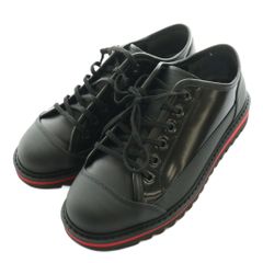 오니츠카 타이거 Onitsuka Tiger 브루처 로우 BLUCHER LO 운동화 가죽 US4 22.5cm 블랙 블랙 1183C414 /SS ■OS