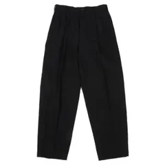コムデギャルソン オムCOMME des GARCONS HOMME ウールツータックパンツ 黒M