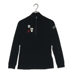 中古 レディース パーリーゲイツ PEARLY GATES 長袖シャツ 0(S) 紺 ネイビー ハーフジップ フリース素材のサムネイル