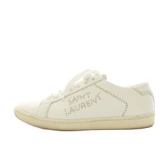 新品】サンローラン SAINT LAURENT ホワイト スニーカー22.5！ - メルカリ