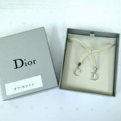 美品✨Christian Dior チョーカー リボン CD モチーフシルバー - メルカリ