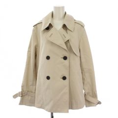 美品 23区 コットンポリエステルギャバジン ショート トレンチ コート