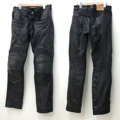 ☆新品未使用☆パンチングレザーパンツ・ブーツアウト☆スリーシーズン