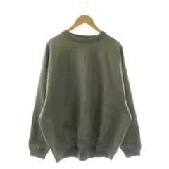マーカウェア MARKA WARE HUGE SWEAT ORGANIC COTTON HEAVY FLEECE スウェット トレーナー 長袖 1 カーキグレー A22A-01CS02C /NR ■OSのサムネイル