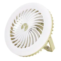 キャプテンスタッグ(CAPTAIN STAG) ライト ランタン 卓上扇風機 CS LEDライトファン 充電式 【明るさ150ルーメン/連続点灯約4-8時間/無段階調光】フック付き 三脚付き オリーブ/カーキ UK-4080/UK-4081e d0b85174
