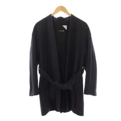 エイトン ATON 20AW ノーカラーコート ミドル丈 ウール 01 黒 SC.AG.BW.6970 /BMのサムネイル