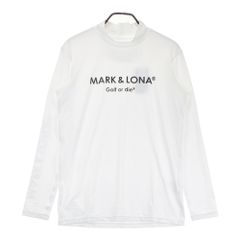 美品 近年 MARK&LONA スカル モックネック シャツ ゴルフウェア 48