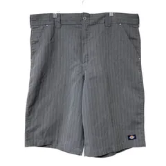 CHM Dickies ヒッコリー ワークショーツ ハーフパンツ グレー ストライプ ワーク スケーター メンズ レディース ユニセックス 古着
