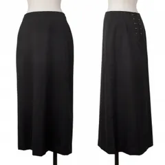 ジャンポールゴルチエ クラシックJean Paul GAULTIER CLASSIQUE バックホック留めウールギャバスカート 黒40のサムネイル