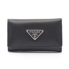 新品未使用品 箱・カード付き PRADA プラダ キーケース 三角プレート