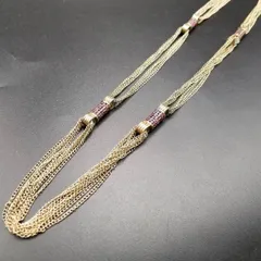 Nicole by Hicole Hiller ヴィンテージ ネックレス ロングペンダント 綺麗め コスチュームジュエリー ラインストーン チャーム 7Y-I