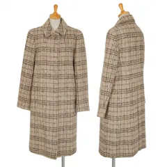 バーバリーBURBERRY LONDON 起毛ノバチェックフライフロントコート ベージュ9のサムネイル