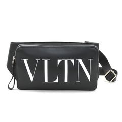 未使用級 ヴァレンティノガラヴァーニ ボディバッグ VLTN レザー 黒