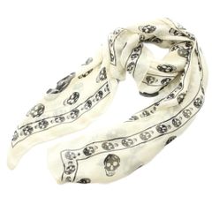 ALEXANDER McQUEEN 大判 ストール スカル スカーフ アーカイブ - メルカリ
