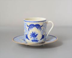 [Free Shipping] ARABIA She-Fo Demitasse Cup & Saucer, Scandinavian Tableware, Finnish Ceramics, Vintage, Antique_241002