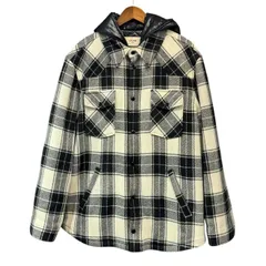 CELINE セリーヌ 21AW フーデットチェックパデッドシャツジャケット 2W410001O 54 ブラック 15429のサムネイル