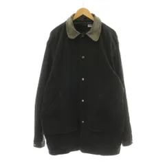 ウールリッチ WOOLRICH 80s～90s ヴィンテージ ハンティングジャケット カバーオール デニム レザーカラー L 黒 ブラック 16061 /KUのサムネイル