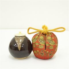 茶道具　「古瀬戸　肩衝茶入」　 山口節子　造 茶道具 「古瀬戸 肩衝茶入」 山口節子 造 - メルカリ