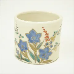 京焼　押小路窯造　色絵秋草蓋置  蓋置き 茶道 道具 茶道具 おしゃれ ふたおき 茶器 抹茶 骨董 お茶 台 茶会 茶席 茶事 茶の湯
