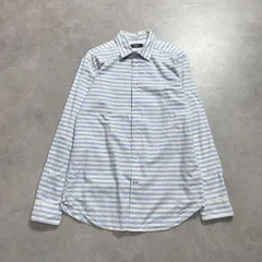 GQ5342◇DIESEL：ボーダー長袖シャツ◇S◇ブルー系 ディーゼル