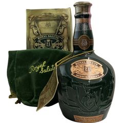 未開栓 ウイスキー ロイヤルサルート21年 緑 陶器ボトル 700ml 古酒